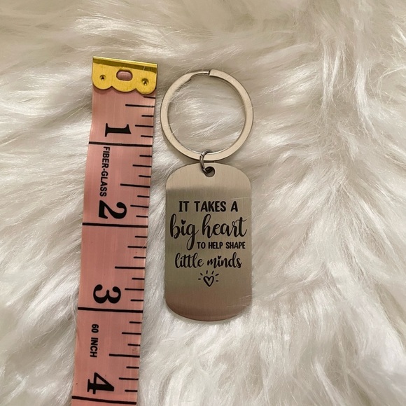 Teacher Appreciation Keychains | 3 Metal Keychains for Teachers - Picture 6 of 11